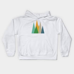 Mid Century Modern Mountains Kids Hoodie